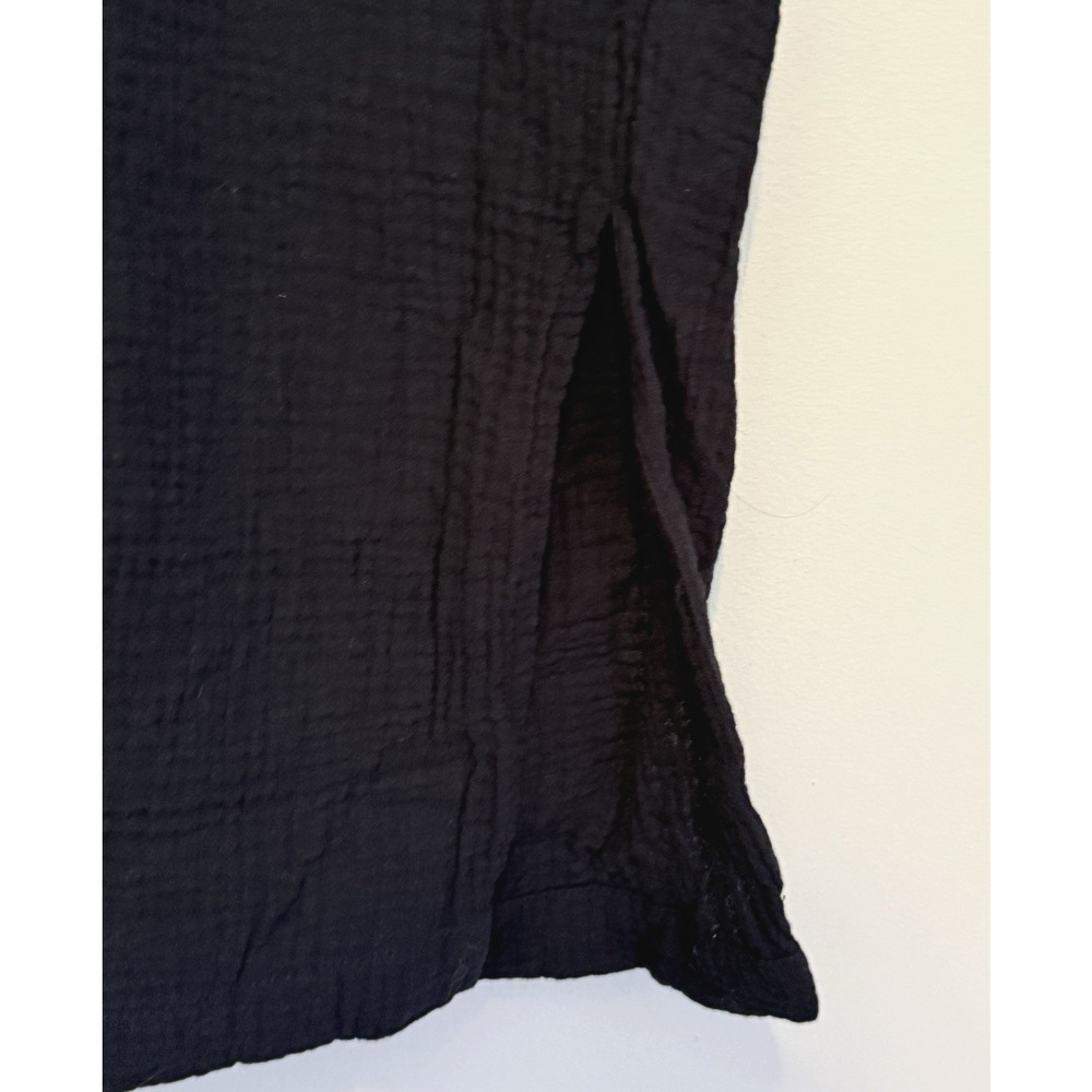 C&C California Women’s Black Pants Size L Elastic Waist Pockets Ankle Slits NWOT - Picture 3 of 7